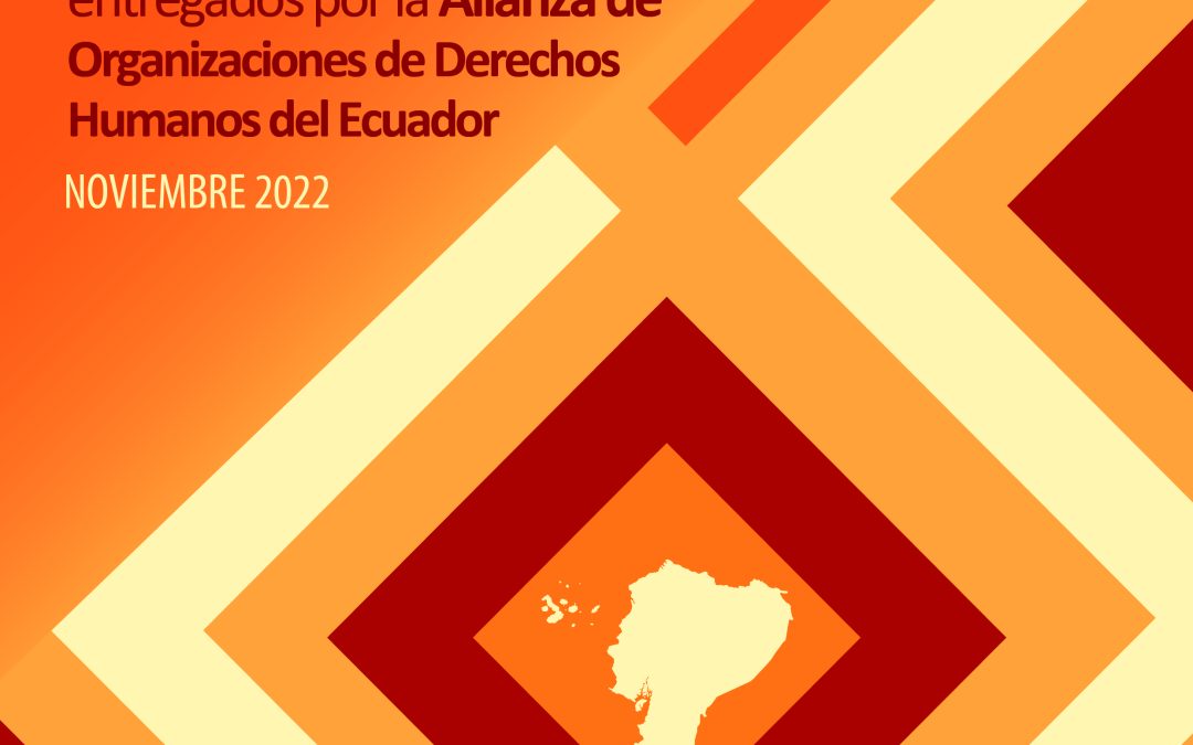 EPU 4to Ciclo del Examen Periódico Informes Coalición de Organizaciones. Noviembre 2022